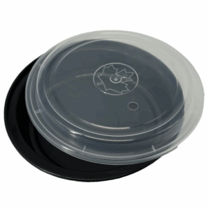 Round Containers W/ Clear Lid MAPLE LEAF - 150CT